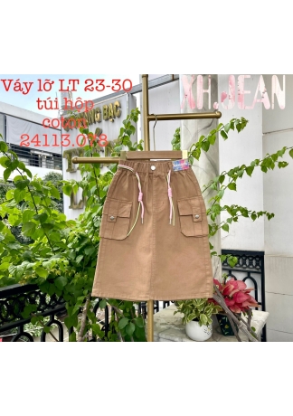 váy kaki màu bò 3